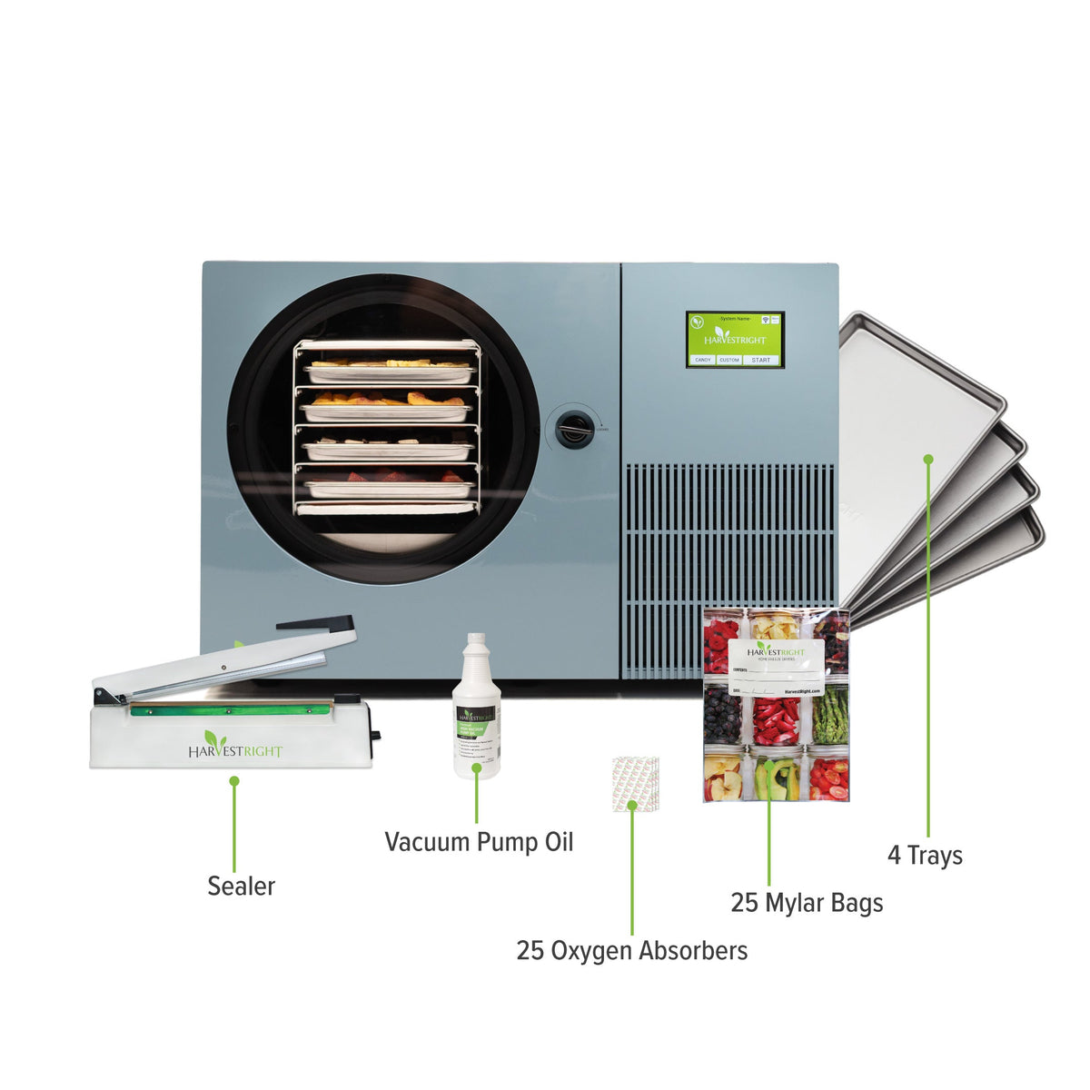 What is included with the Harvest Right Countertop 360 freeze dryer