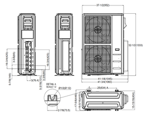 Senville AURA 48,000 BTU Multi-Zone Mini Split Condenser 230V, SENA-48HF-MOA