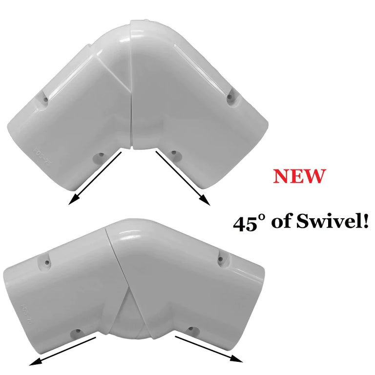Pioneer® Decorative PVC Line Cover Kit for Mini Split Air Conditioners & Heat Pumps, IKT-4WID2-LVCR
