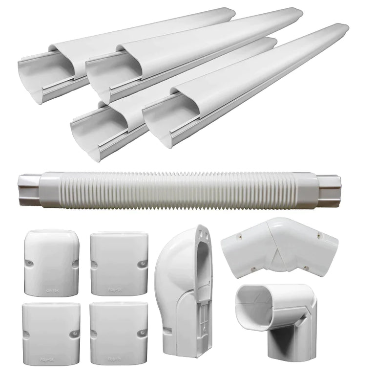 Pioneer® Decorative PVC Line Cover Kit for Mini Split Air Conditioners & Heat Pumps, IKT-4WID2-LVCR