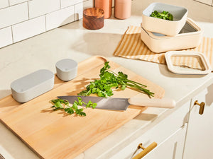 Caraway Prep & Cutting Board Set in Cream