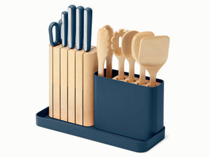 Caraway Prep Set in Navy - 14 Piece Knife & Utensil