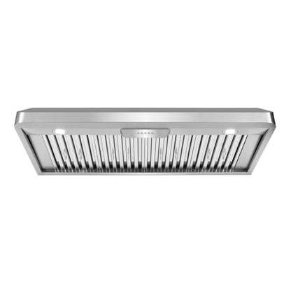 Cosmo 48" 500 CFM Convertible Under Cabinet Range Hood with Push Button Controls, COS-QB48