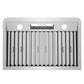 Cosmo 30" 500 CFM Convertible Under Cabinet Range Hood with Push Button Controls, COS-QB75