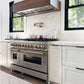 ZLINE Autograph 48" 6.0 cu. ft. Dual Fuel Range in Stainless Steel with Champagne Bronze Accents, RAZ-48-CB