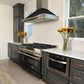 ZLINE Autograph 48" 6.0 cu. ft. Dual Fuel Range with Black Matte Door and Bronze Accents, RAZ-BLM-48-CB
