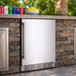 Gordon Ramsay by THOR Kitchen 24" Undercounter Indoor or Outdoor Beverage Cooler in Stainless Steel, RBC24SSD