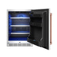 Gordon Ramsay by THOR Kitchen 24" Undercounter Indoor or Outdoor Beverage Cooler in Stainless Steel and Rose Gold Accents, RBC24SSD-RSG