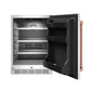 Gordon Ramsay by THOR Kitchen 24" Undercounter Indoor or Outdoor Beverage Cooler in Stainless Steel and Rose Gold Accents, RBC24SSD-RSG