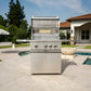 Gordon Ramsay by THOR Kitchen 32" Freestanding/Built-In Propane Gas Gas Grill and Cart, RBG3201