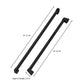 ZLINE Autograph Edition Matte Black Handles for 60" Built-in Refrigerator (Set of 4), RBIVHZ-MB-60