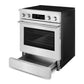 Cosmo Stellar Collection 30-Inch Slide-In Electric Range with 4 Burners, 4.8 cu. ft. Convection Oven and Air Fry, Stainless Steel, COS-RES304SS