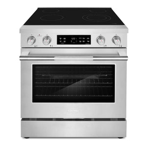 Cosmo Stellar Collection 30-Inch Slide-In Electric Range with 4 Burners, 4.8 cu. ft. Convection Oven and Air Fry, Stainless Steel, COS-RES304SS