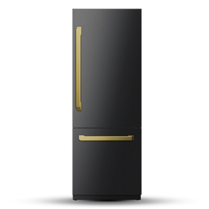 Induction Hardware 30-Inch Built-In Refrigerator and Freezer with Ice Maker and Water Dispenser, Black Stainless Steel, RF-30-BS-ORION