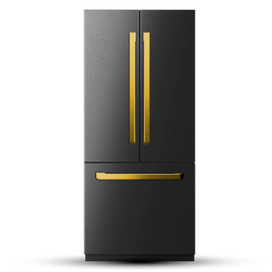 Induction Hardware 36-Inch French Door Built-In Refrigerator with Freezer, Ice Maker and Water Dispenser, Black Stainless Steel, RF-FD-36-BS-ORION
