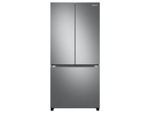 SAMSUNG 32" 17.5 cu. ft. Counter Depth 3-Door French Door Smart Refrigerator in Stainless Steel with Ice Maker