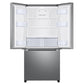 SAMSUNG 32" 17.5 cu. ft. Counter Depth 3-Door French Door Smart Refrigerator in Stainless Steel with Ice Maker