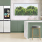 SAMSUNG Bespoke 36" 23 cu. ft. Counter Depth 4-Door Flex™ Refrigerator with AI Family Hub™+ & AI Vision Inside™ in White Glass