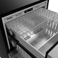 Gordon Ramsay by THOR Kitchen 24" Refrigerator Drawer in Stainless Steel with Black Accents, RF24U-BLK