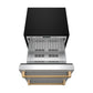 Gordon Ramsay by THOR Kitchen 24" Refrigerator Drawer in Stainless Steel with Bronze Accents, RF24U-BRZ