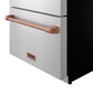 Gordon Ramsay by THOR Kitchen 24" Refrigerator Drawer in Stainless Steel with Rose Gold Accents, RF24U-RSG