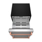 Gordon Ramsay by THOR Kitchen 24" Refrigerator Drawer in Stainless Steel with Rose Gold Accents, RF24U-RSG