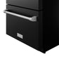 Gordon Ramsay by THOR Kitchen 24" Undercounter Refrigerator Drawer in Black Matte with Stainless Steel Accents, RF24UB-SS