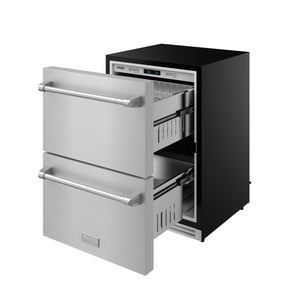 Gordon Ramsay by THOR Kitchen 24" Refrigerator Drawer in Stainless Steel, RF24U