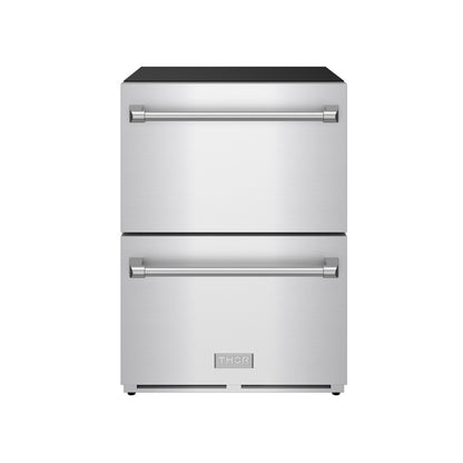 Gordon Ramsay by THOR Kitchen 24" Refrigerator Drawer in Stainless Steel, RF24U