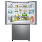 SAMSUNG 33"  25 cu. ft. Standard Depth 3-Door French Door Refrigerator with Beverage Center™ and Dual Ice Maker in Stainless Steel