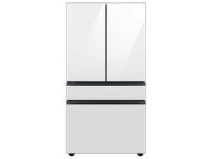 SAMSUNG Bespoke 36" 29 cu. ft. Standard Depth 4-Door French Door Smart Refrigerator with Beverage Center™ in White Glass