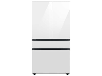 SAMSUNG Bespoke 36" 29 cu. ft. Standard Depth 4-Door French Door Smart Refrigerator with Beverage Center™ in White Glass