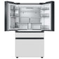 SAMSUNG Bespoke 36" 29 cu. ft. Standard Depth 4-Door French Door Smart Refrigerator with Beverage Center™ in White Glass