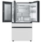 SAMSUNG Bespoke 36" 29 cu. ft. Standard Depth 4-Door French Door Smart Refrigerator with Beverage Center™ in White Glass