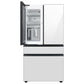 SAMSUNG Bespoke 36" 29 cu. ft. Standard Depth 4-Door French Door Smart Refrigerator with Beverage Center™ in White Glass