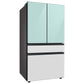 SAMSUNG Bespoke 36" 29 cu. ft. Standard Depth 4-Door French Door Smart Refrigerator with Beverage Center™ in Morning Blue and White Glass