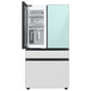 SAMSUNG Bespoke 36" 29 cu. ft. Standard Depth 4-Door French Door Smart Refrigerator with Beverage Center™ in Morning Blue and White Glass