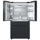 SAMSUNG Bespoke 36" 29 cu. ft. Standard Depth 4-Door French Door Smart Refrigerator with Family Hub™ Panel in Charcoal Glass and Matte Black Steel