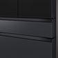 SAMSUNG Bespoke 36" 29 cu. ft. Standard Depth 4-Door French Door Smart Refrigerator with Family Hub™ Panel in Charcoal Glass and Matte Black Steel