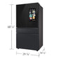 SAMSUNG Bespoke 36" 29 cu. ft. Standard Depth 4-Door French Door Smart Refrigerator with Family Hub™ Panel in Charcoal Glass and Matte Black Steel