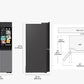 SAMSUNG Bespoke 36" 29 cu. ft. Standard Depth 4-Door Flex™ Refrigerator with AI Family Hub™+ & AI Vision Inside™ in Stainless Steel