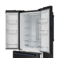 Gordon Ramsay by THOR Kitchen 30" 17.5 cu. ft. French Door Counter Depth Refrigerator with Ice Maker in Matte Black with Navy Blue Accents, RF3017FFD00-BLU