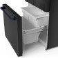 Gordon Ramsay by THOR Kitchen 30" 17.5 cu. ft. French Door Counter Depth Refrigerator with Ice Maker in Matte Black with Navy Blue Accents, RF3017FFD00-BLU