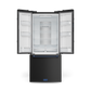 Gordon Ramsay by THOR Kitchen 30" 17.5 cu. ft. French Door Counter Depth Refrigerator with Ice Maker in Matte Black with Navy Blue Accents, RF3017FFD00-BLU