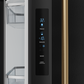Gordon Ramsay by THOR Kitchen 30" 17.5 cu. ft. French Door Counter Depth Refrigerator with Ice Maker in Matte Black with Bronze Accents, RF3017FFD00-BRZ