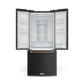 Gordon Ramsay by THOR Kitchen 30" 17.5 cu. ft. French Door Counter Depth Refrigerator with Ice Maker in Matte Black with Bronze Accents, RF3017FFD00-BRZ
