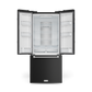 Gordon Ramsay by THOR Kitchen 30" 17.5 cu. ft. French Door Counter Depth Refrigerator with Ice Maker in Matte Black with Stainless Steel Accents, RF3017FFD00-SS