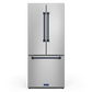 Gordon Ramsay by THOR Kitchen 30" 17.5 cu. ft. French Door Counter Depth Refrigerator with Ice Maker in Stainless Steel with Navy Blue Accents, RF3017FFD99-BLU