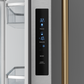 Gordon Ramsay by THOR Kitchen 30" 17.5 cu. ft. French Door Counter Depth Refrigerator with Ice Maker in Stainless Steel with Bronze Accents, RF3017FFD99-BRZ