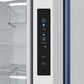 Gordon Ramsay by THOR Kitchen 30" 17.5 cu. ft. French Door Counter Depth Refrigerator with Ice Maker in White with Blue Accents, RF3017FFDW-BLU